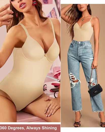 Tight Waist And Hip Lifting Sling Body Shaping Bodysuit