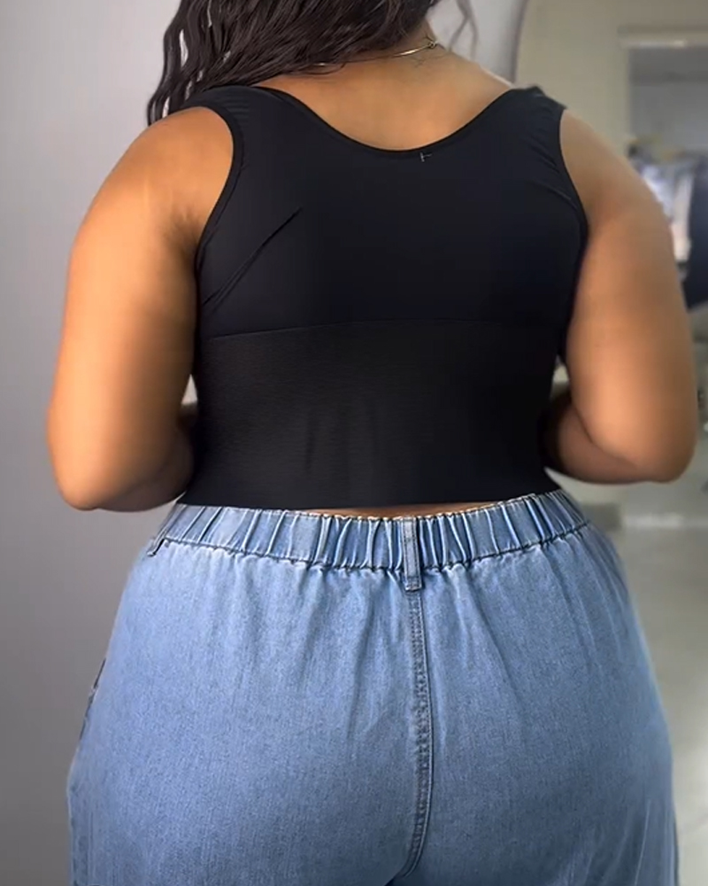 Buttoned Shapewear Vest