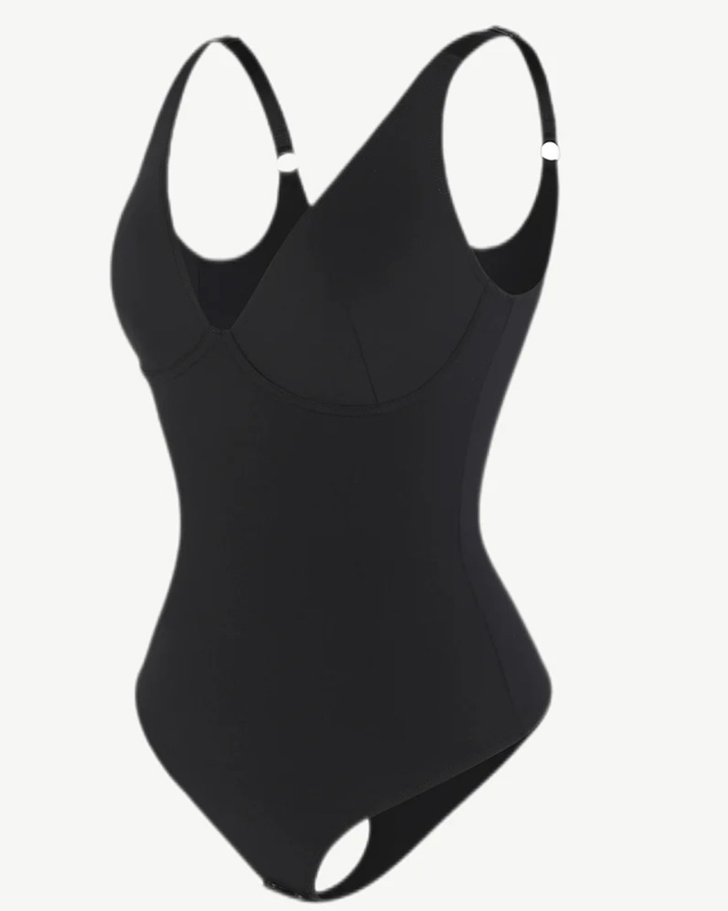 Breast-Covering And Tummy-Controlling Triangle Bodysuit