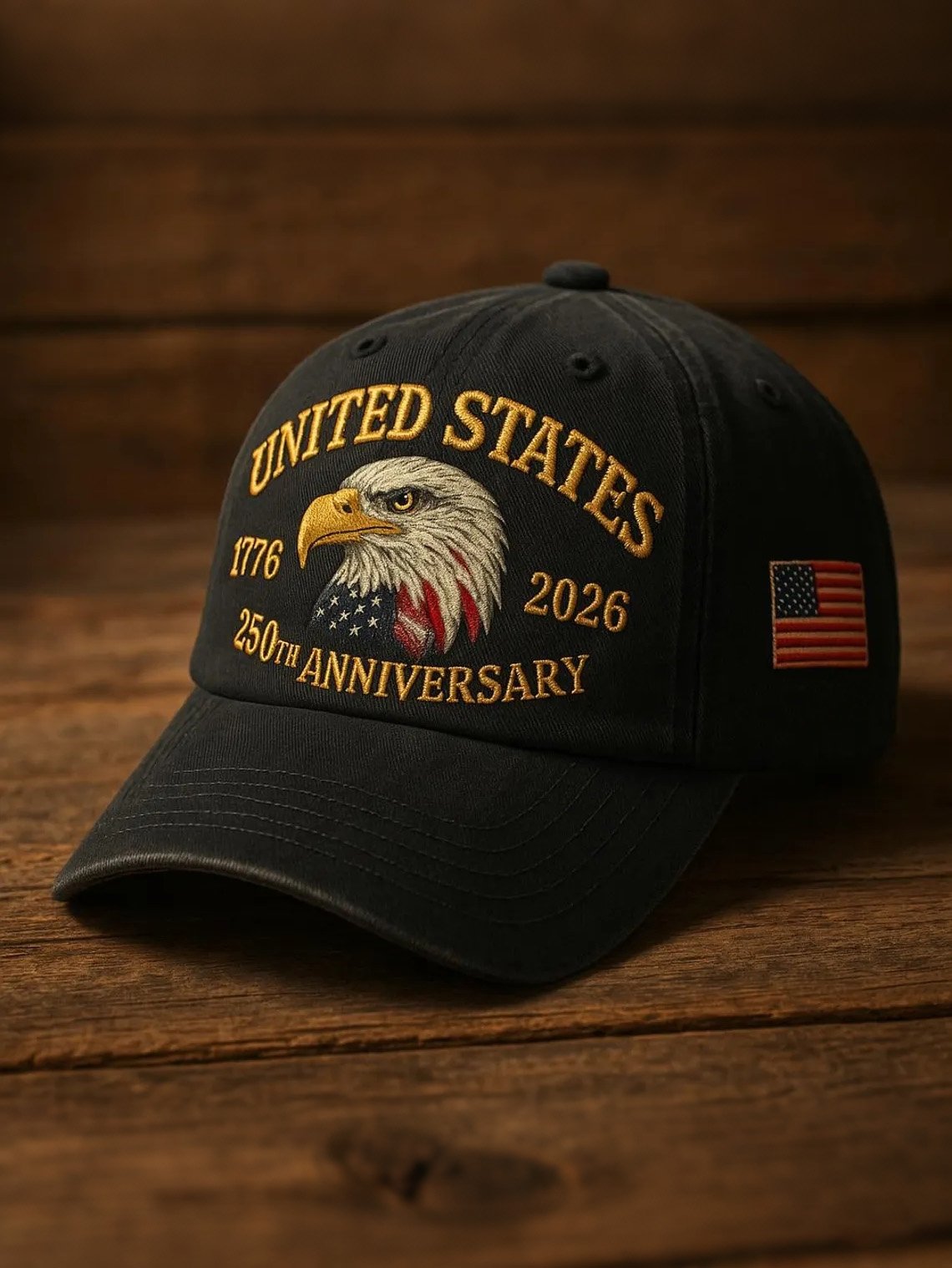 Men's Casual American 250th Anniversary Print Baseball Cap