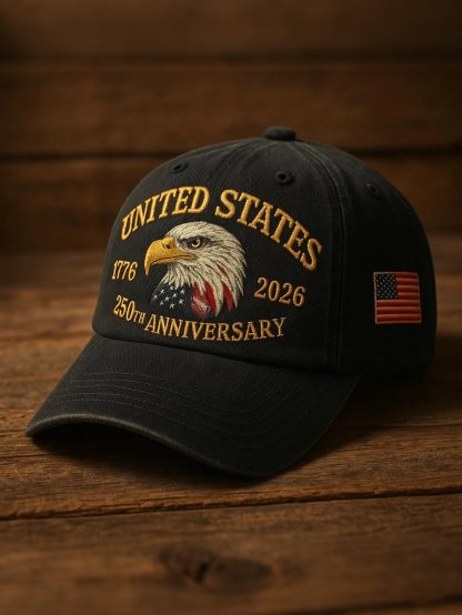 Men's Casual American 250th Anniversary Print Baseball Cap