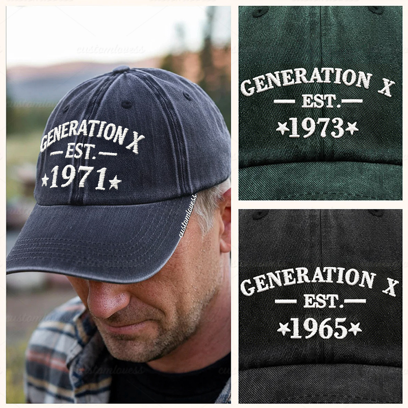 Custom Generation X Embroidered  Hat