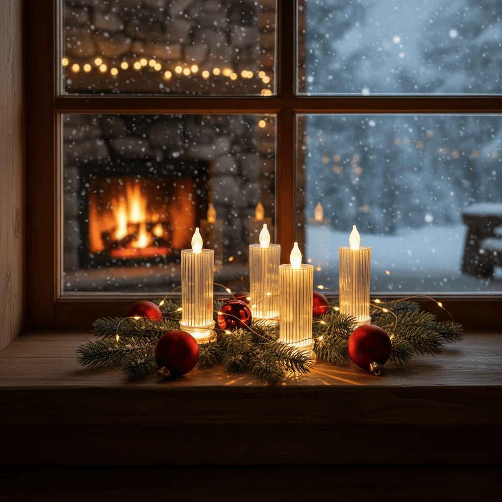 🕯️LED Crystal Candle Lights