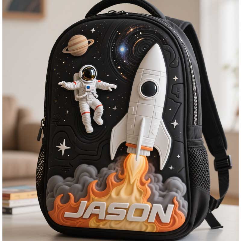 Personalized Kids Astronaut Rocket Space Backpack