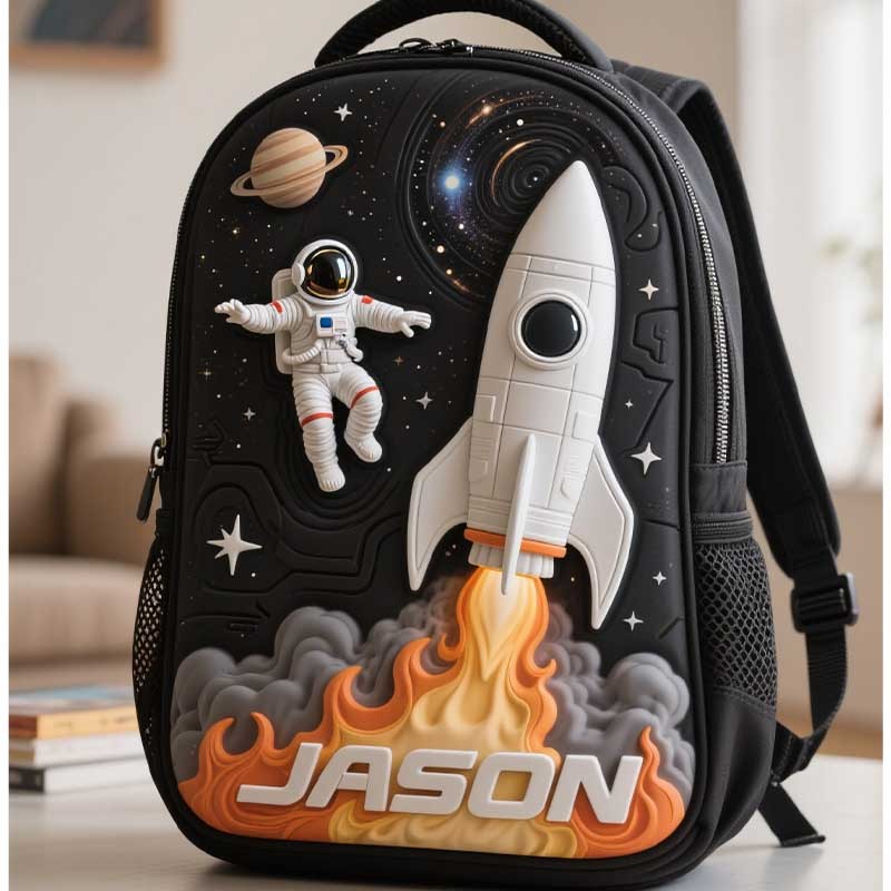 Personalized Kids Astronaut Rocket Space Backpack