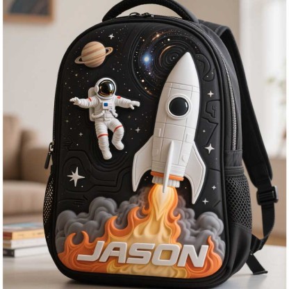 Personalized Kids Astronaut Rocket Space Backpack