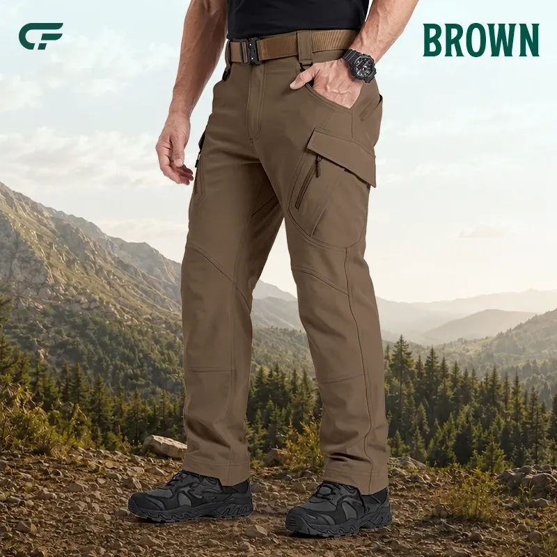 FlexCamo - Men's 9-Pocket Straight Fit Tactical Waterproof Pants - Camo Colors