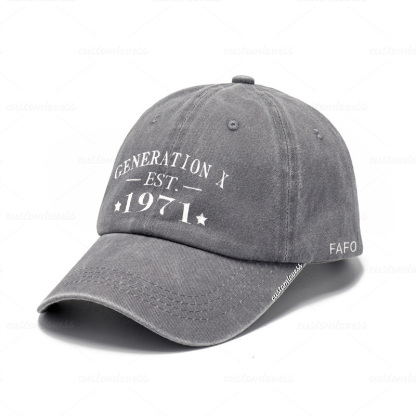 Custom Generation X Embroidered  Hat