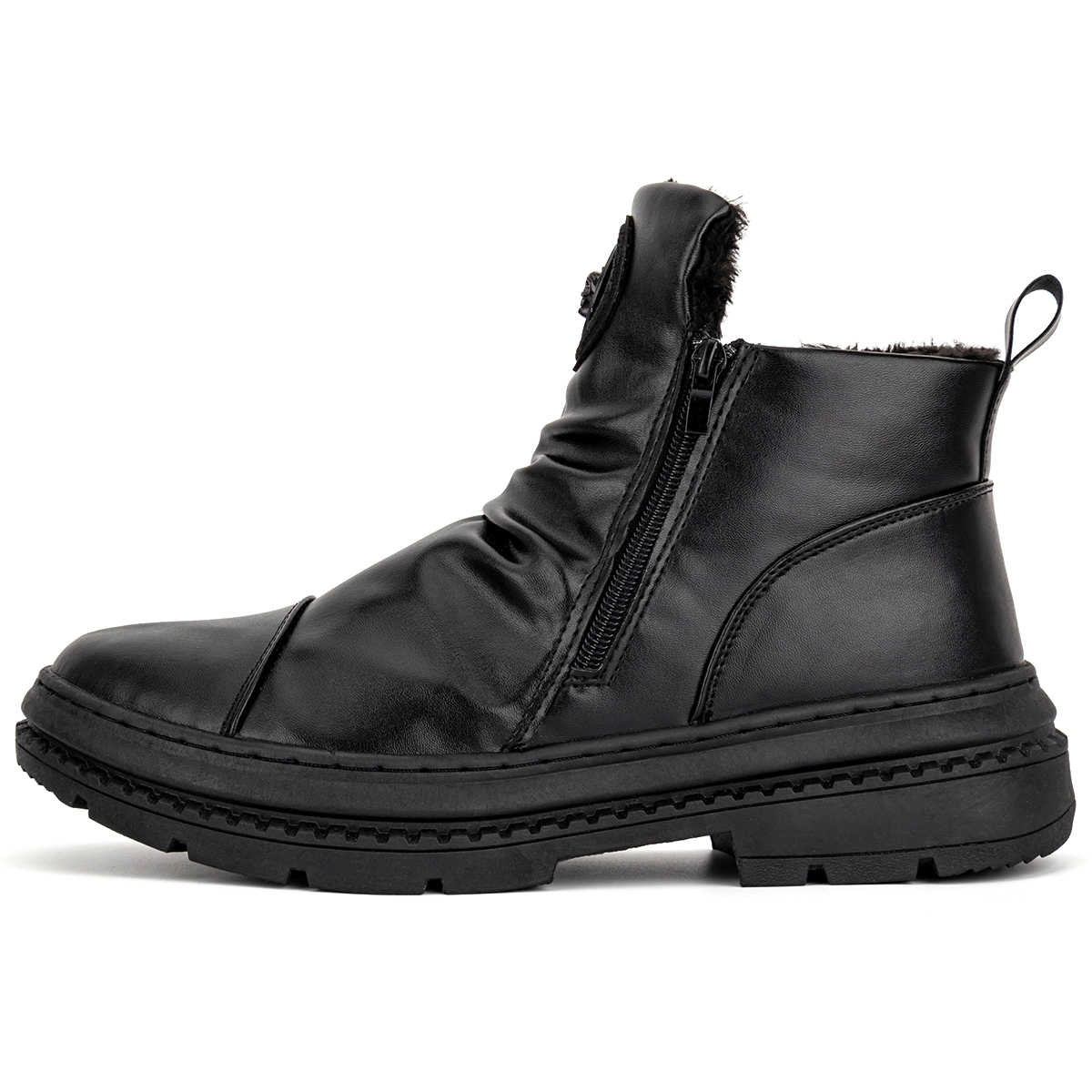 (⏰Last Day 70% OFF🔥)Men's Comfortable Leather Motorcycle Boots Work Boots Waterproof Anti-Slip Anti-Sprain(💯Specialized Boots For Tournaments)