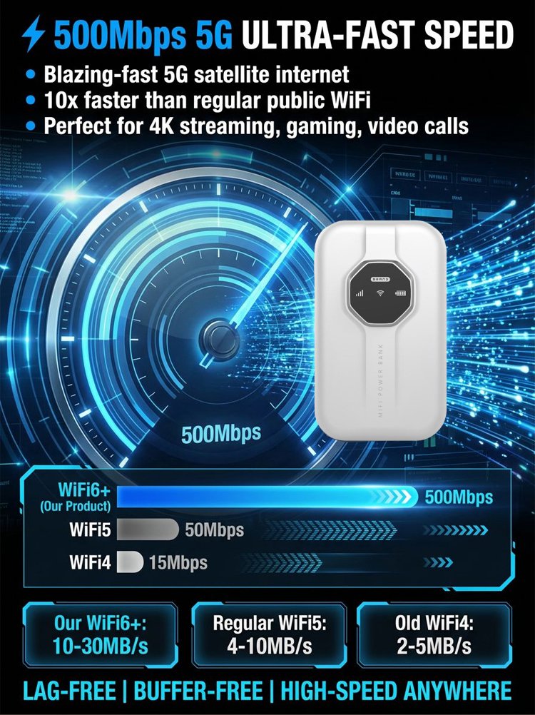 [Global Coverage, Free for Life] Boundless Portable Wi-Fi