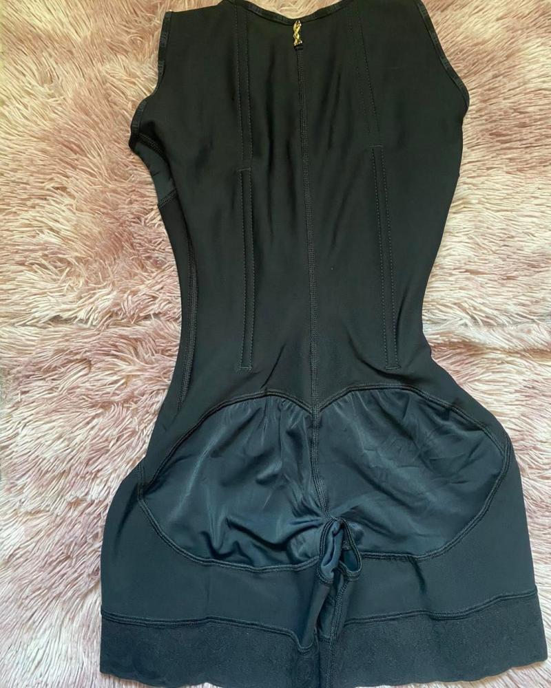 Buttoned Butt Lift Full Body Shaper