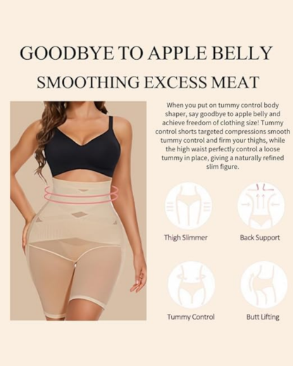 ??HUGE DISCOUNT!?Comfort High Waisted Body Shaper Shorts Seamless no Rolling Thigh Slimmer