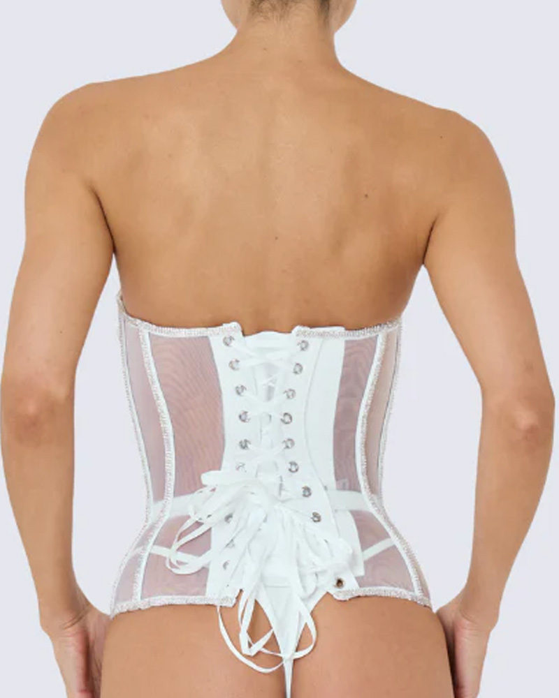 Rhinestone Mesh Sexy Restraint Belt