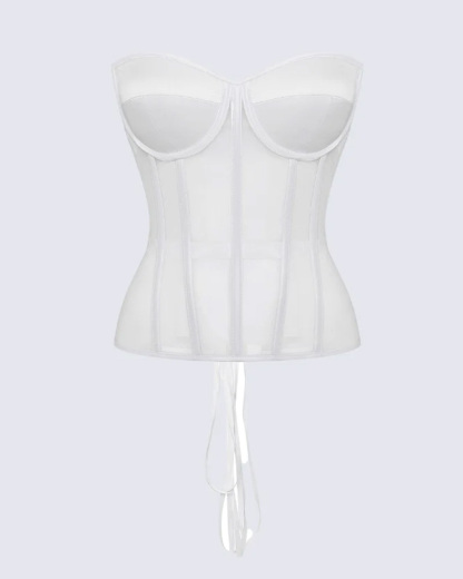 Breast-Covering Mesh Sexy Corset