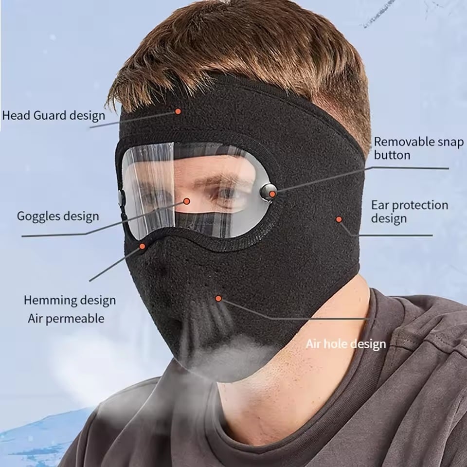 ❄💝Unsex Adjustable Winter warm fleece windproof high-definition goggles