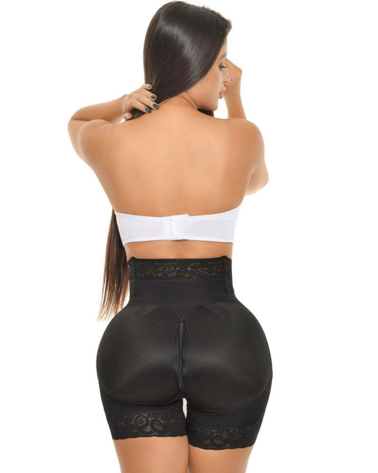 High Waist Push Up Shorts With 3 Rows Of Bootylicious Enhancement Snaps