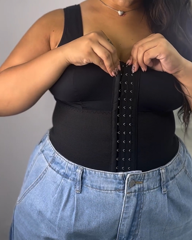 Buttoned Shapewear Vest