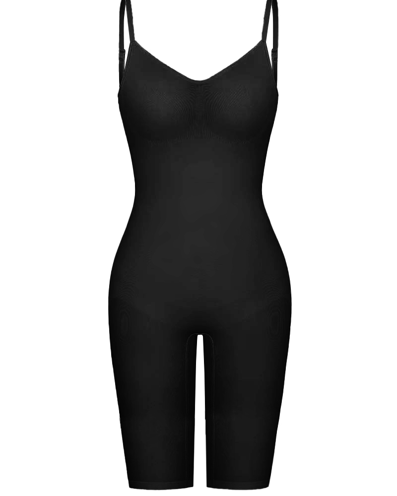 Seamless Backless Mid-Length Full Body Shaper