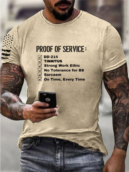Proof Of Service Pattern100% Cotton T-Shirt