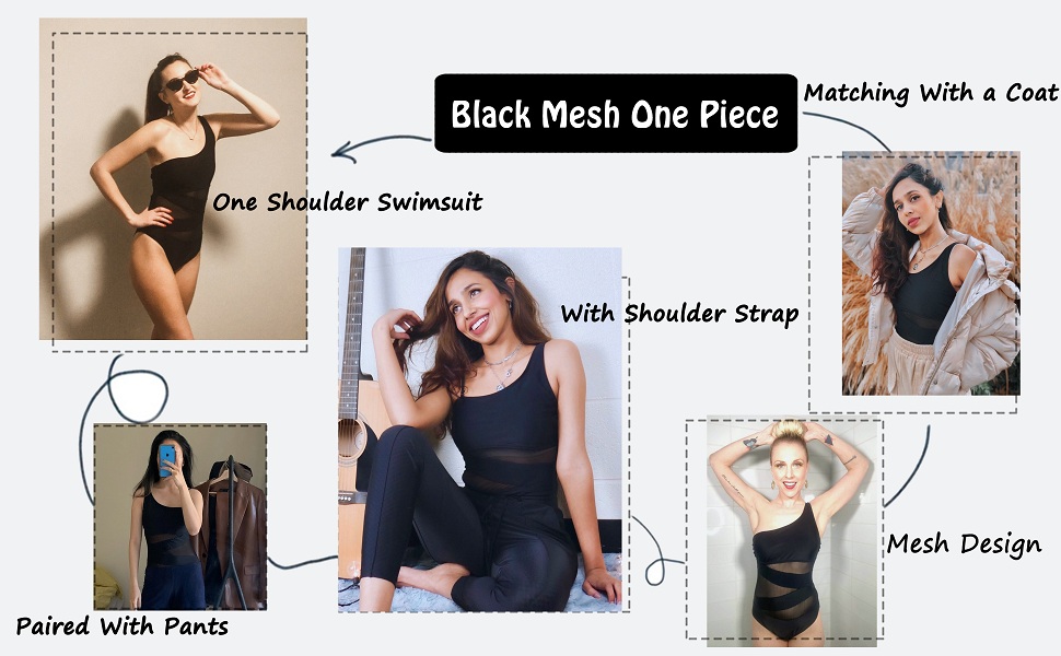Black One Piece Swimsuits
