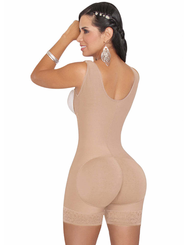 Compression Seamless Fajas Girdle Short With High Back
