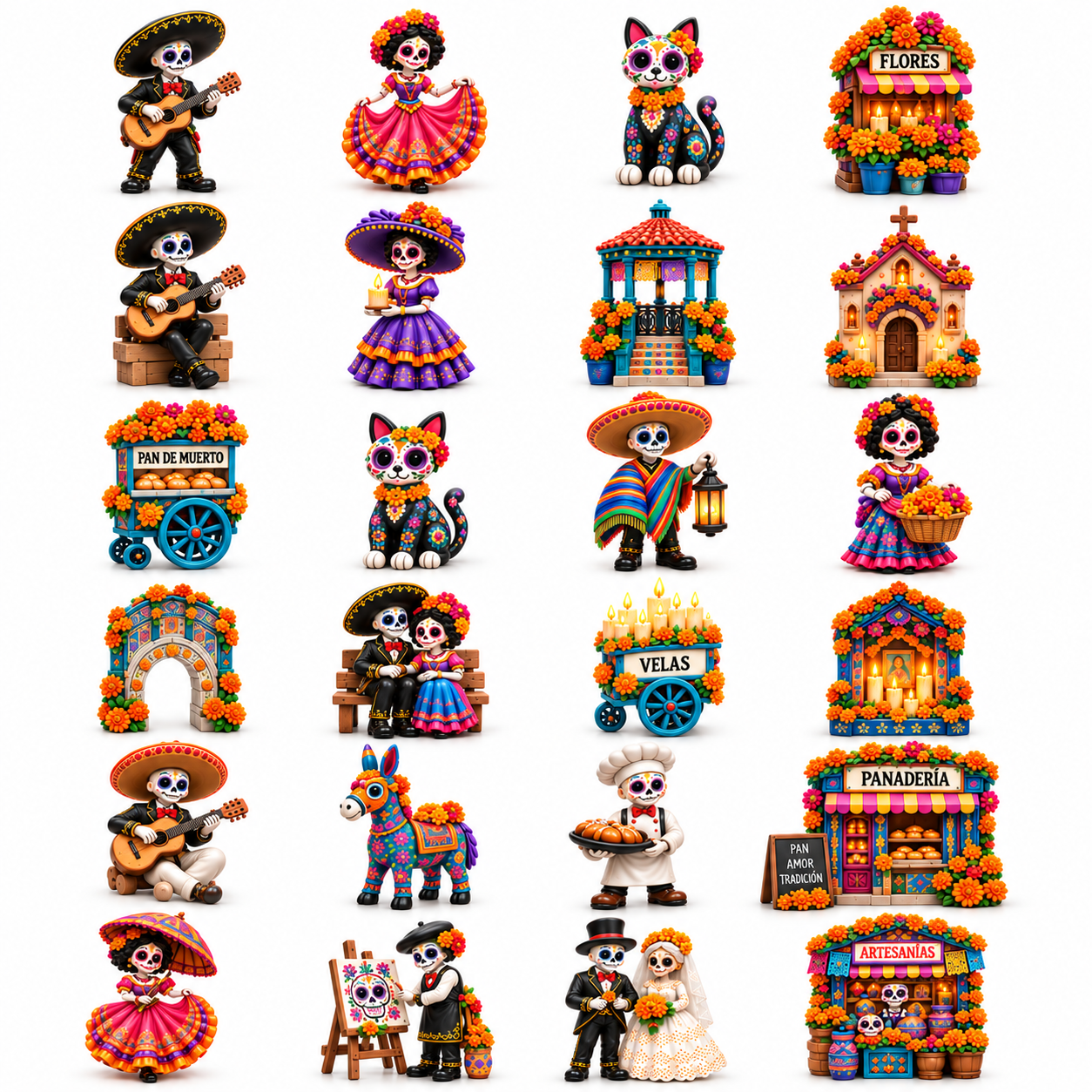 Day of the Dead collectible countdown pieces