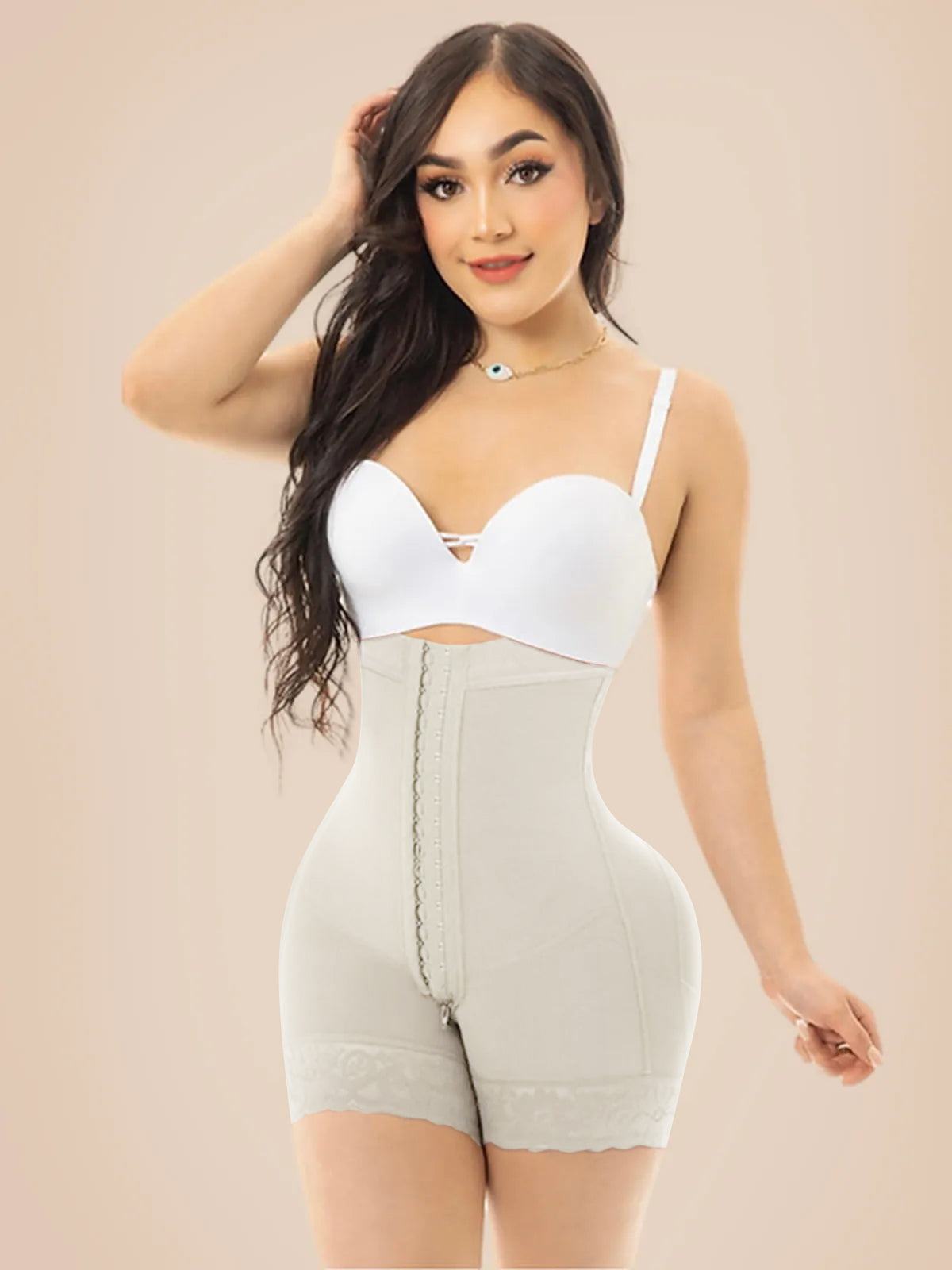 Detachable Strap Shapewear Shorts