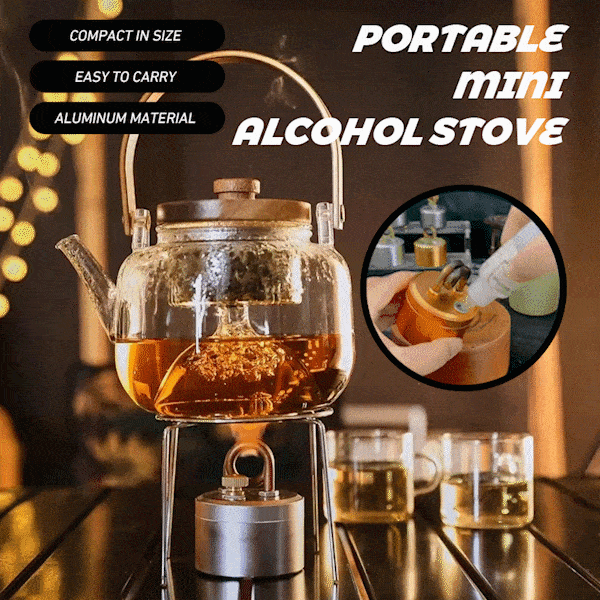 🎉LAST DAY 50% OFF -🔥High-Power Portable Mini Outdoor Spirit Burner & Alcohol Stove with Support