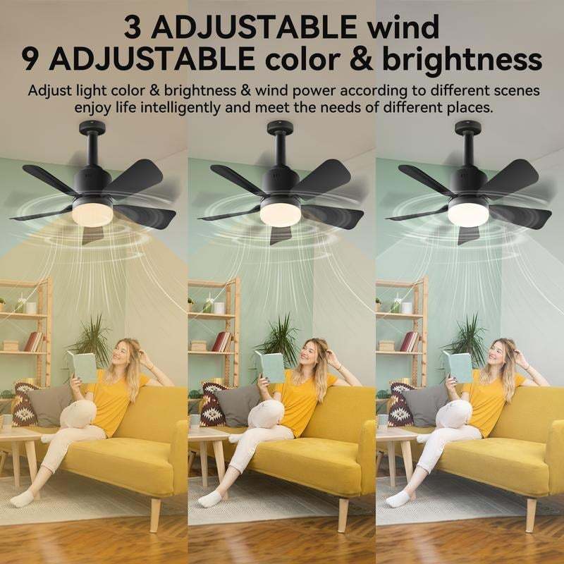 💡 Smart Plug-In Ceiling Fan Light – Remote-Controlled Airflow & Illumination Combo