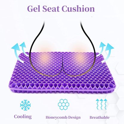 ✨ Ergonomic Silicone Seat Cushion – Relief You Can Feel