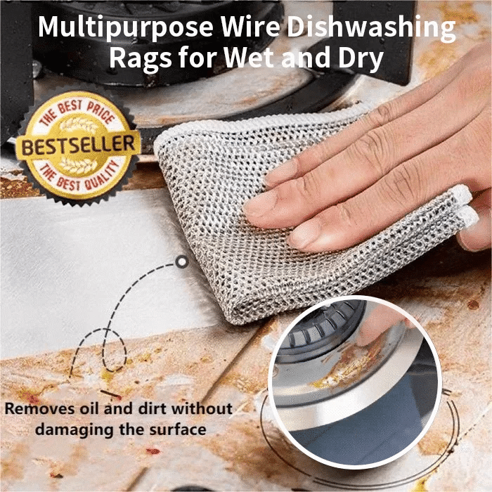 🔥Last Day Clearance Sale - 50% OFF -Multipurpose Wire Miracle Cleaning Cloths (BUY 2 FREE SHIPPING)