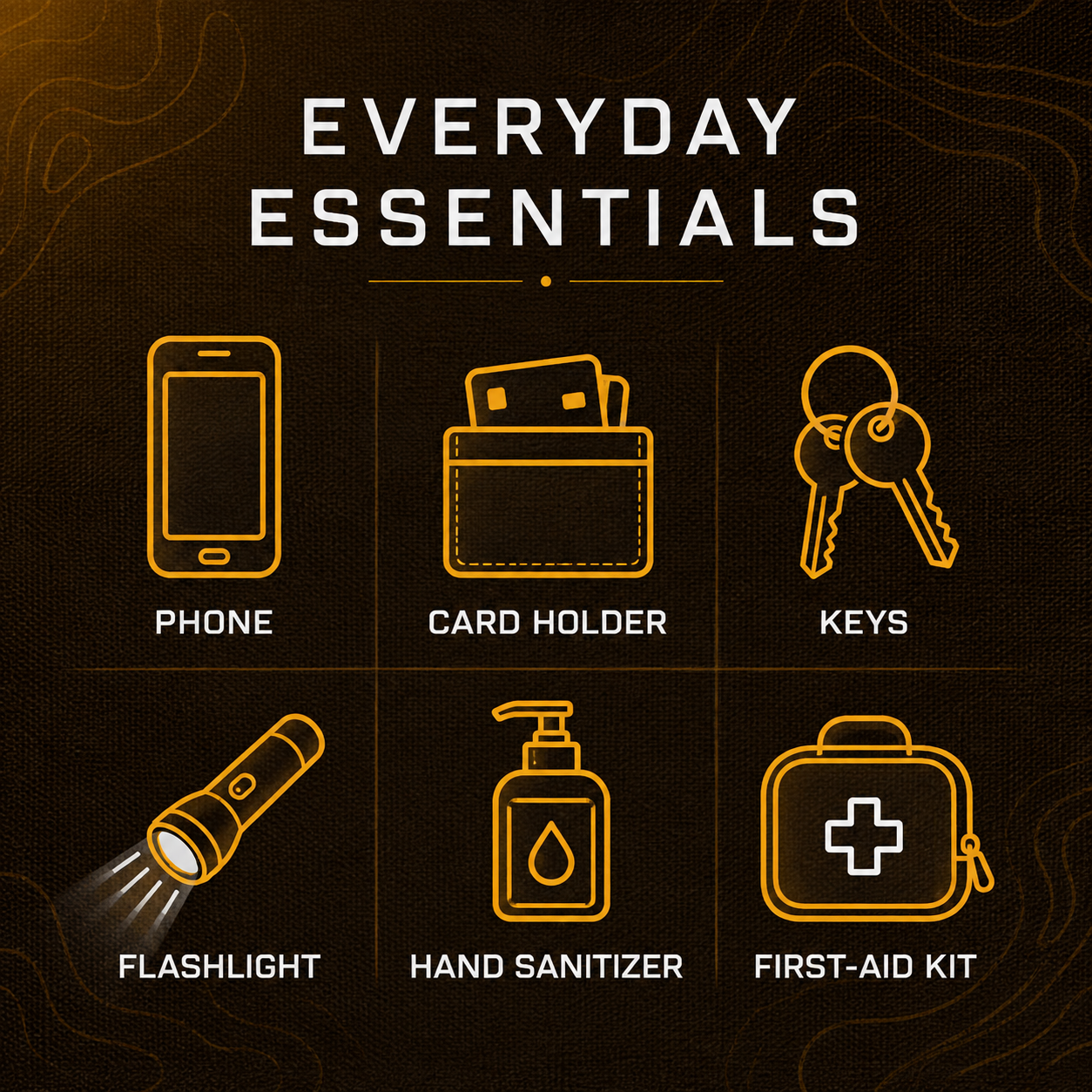 Examples of compact personal items