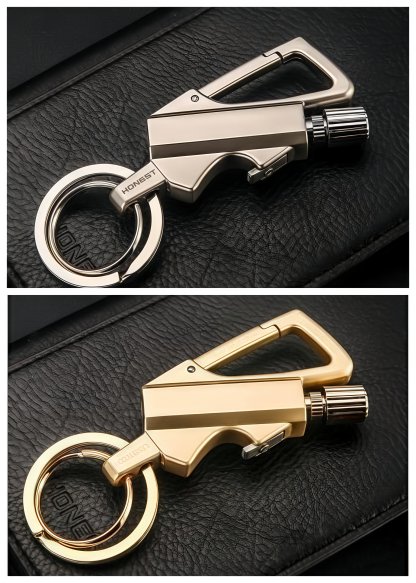 ✨LAST DAY 49% OFF - Permanent Match Infinity Lighter with Multitool Keychain Bottle Opener