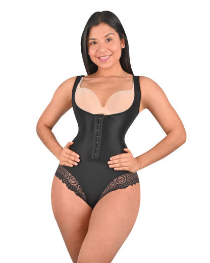 Women's Waist Trainer Bodysuit Tummy Control Breathable Corset Bodysuit