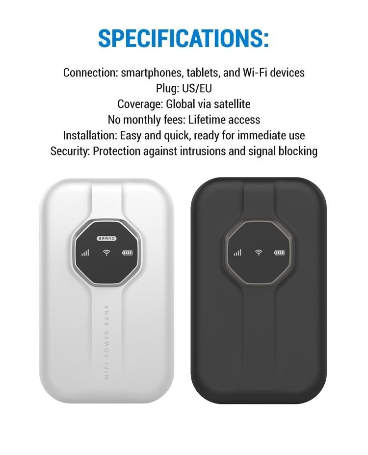 [Global Coverage, Free for Life] Boundless Portable Wi-Fi specifications