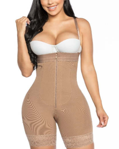 Open Bust Tummy Control Shapewear For Women Postpartum Body Shaper Post Liposuction