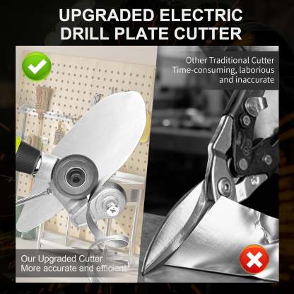 🔥Last Day 49% OFF -  Sheet Metal Cutter Drill Attachment 🛠️
