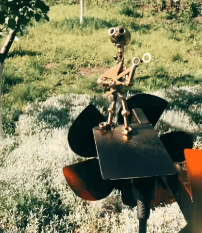 Handmade Metal Rock Band Windmill