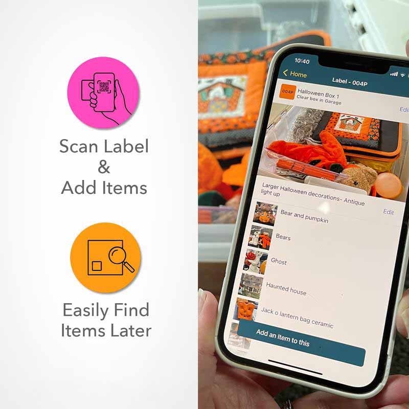 Original Color-Coded Scannable QR Labels (48 Pack)