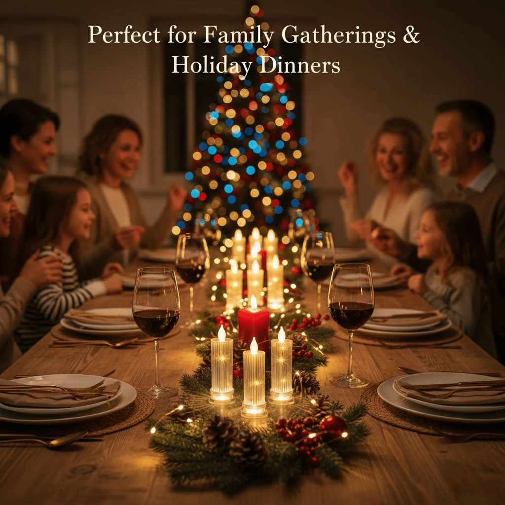 🕯️LED Crystal Candle Lights