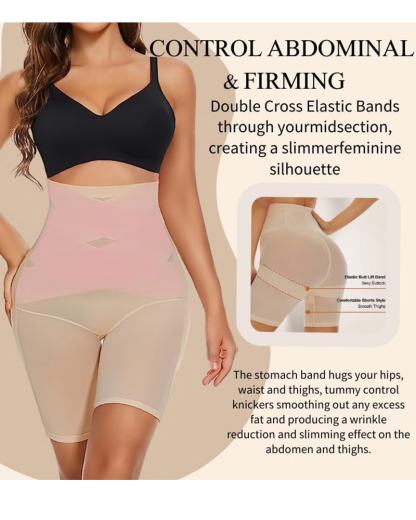 ??HUGE DISCOUNT!?Comfort High Waisted Body Shaper Shorts Seamless no Rolling Thigh Slimmer