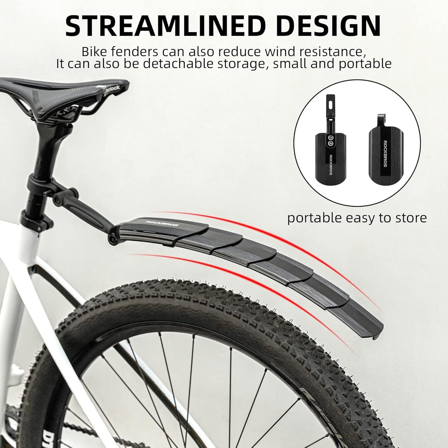 🚲  Retractable Bike Mudguards