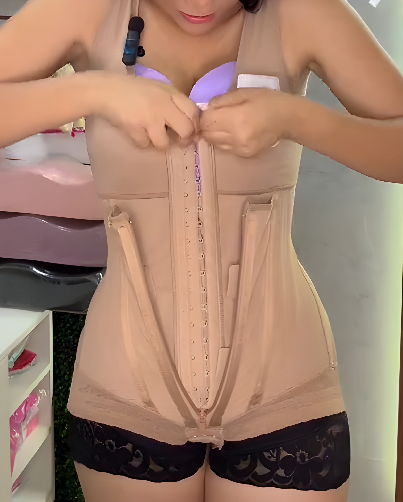 Double Layer Strong Tummy Control Thong Shapewear