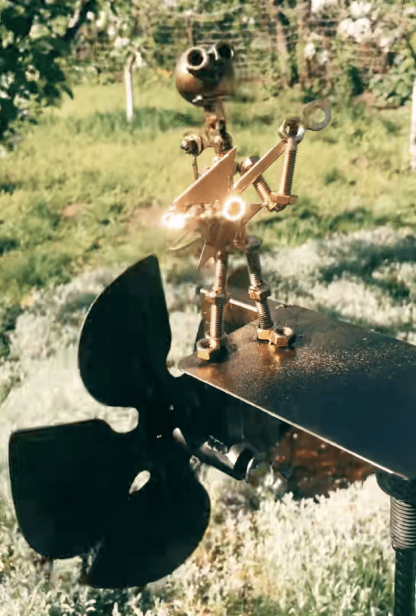 Handmade Metal Rock Band Windmill