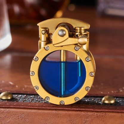 🔥Hot Sale-49% OFF🔥💖🎁Vintage Trench Lighter Transparent Kerosene Lighter Antique Steampunk Lighter Cool Unique Lighter for Men