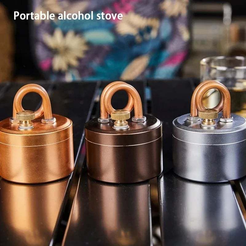 🎉LAST DAY 50% OFF -🔥High-Power Portable Mini Outdoor Spirit Burner & Alcohol Stove with Support