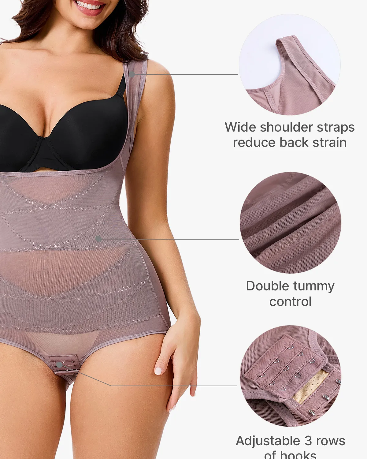 Mesh Tummy Tuck Body Triangle Shapewear