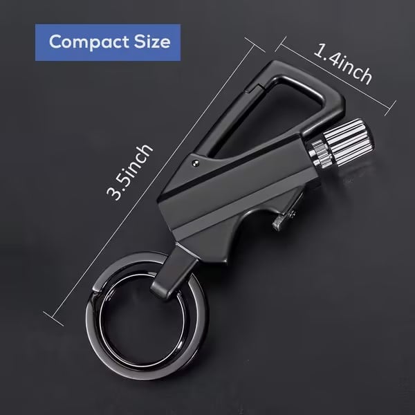 ✨LAST DAY 49% OFF - Permanent Match Infinity Lighter with Multitool Keychain Bottle Opener