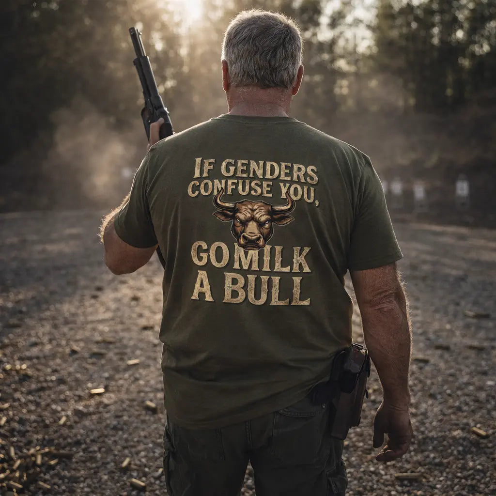“If Genders Confuse You, Go Milk a Bull” — T-Shirt