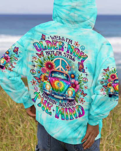 RUNNING AGAINST THE WIND CAR TIE DYE  ALL OVER PRINT - TLNO2203252